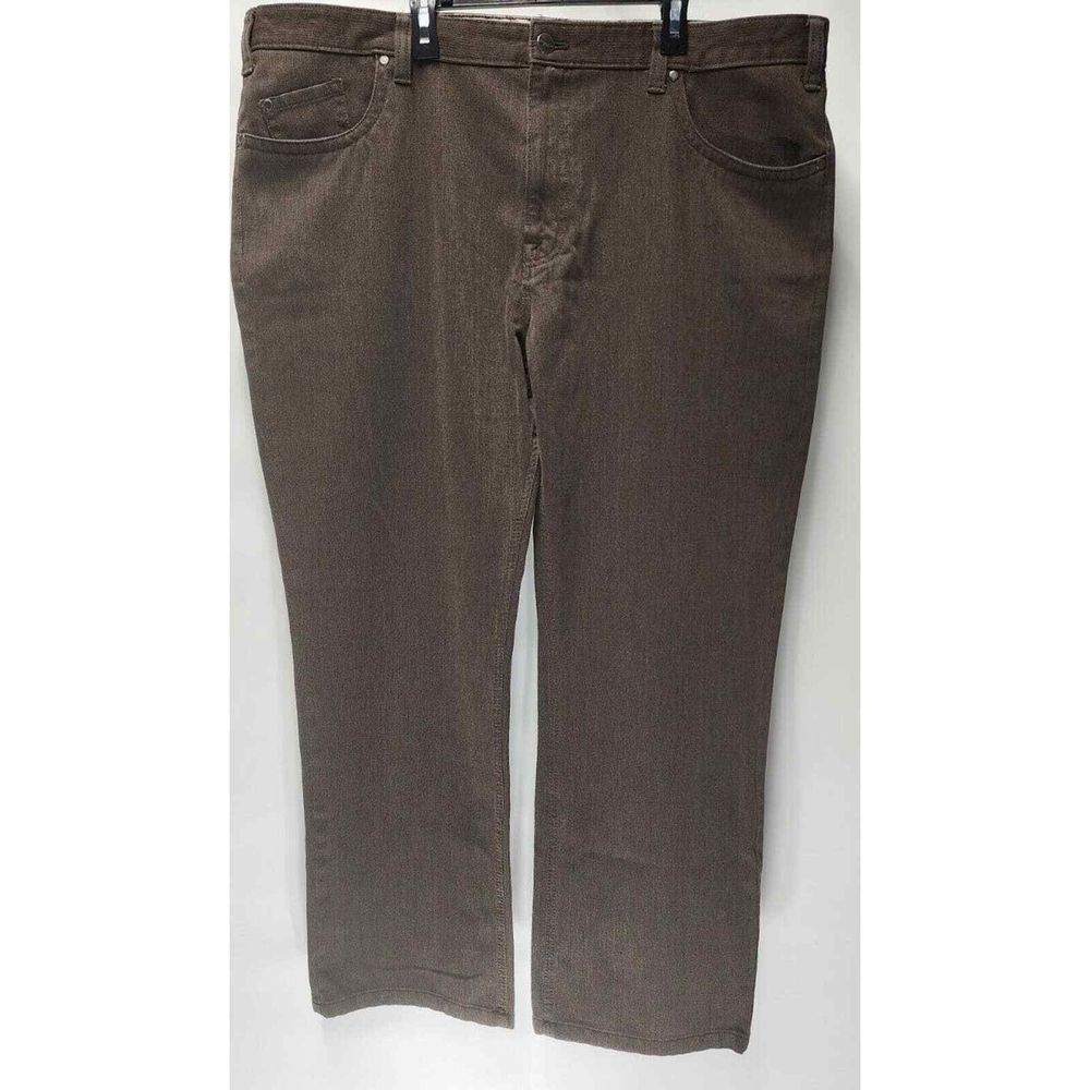 Kenneth Cole Size 42x30 Brown Pants 5 Pocket Adult Flat Front- Perfect Condition